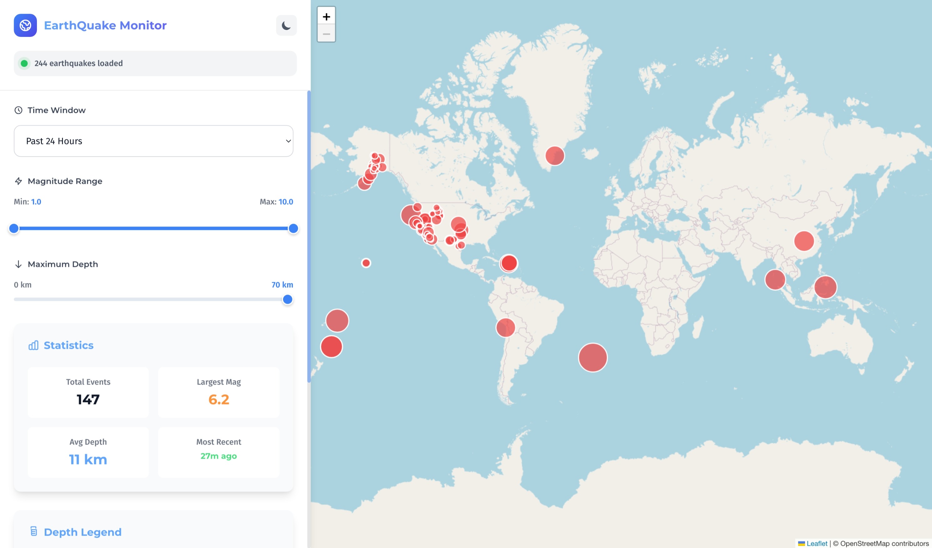 Earthquake Monitor